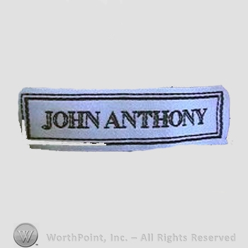 Clothing label : John Anthony.