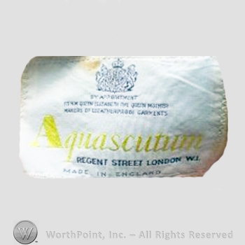 Clothing label : Aquascutum.