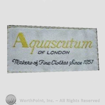 Clothing label : Aquascutum.