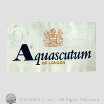 Clothing label : Aquascutum.