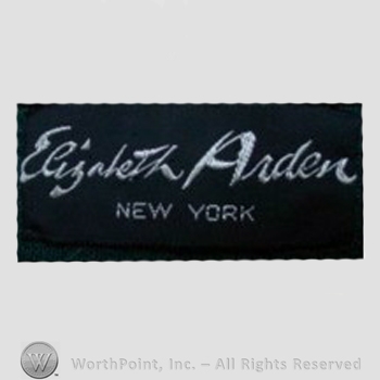 Clothing label : Elizabeth Arden.