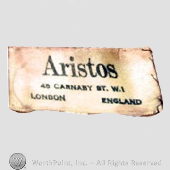 Clothing label : Aristos.