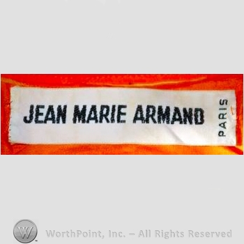Clothing label : Jean-Marie Armand.