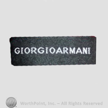 Clothing label : Giorgio Armani.