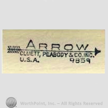 Clothing label : Arrow.