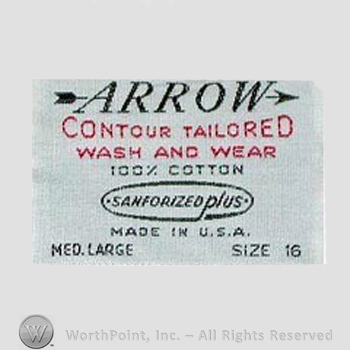 Clothing label : Arrow.