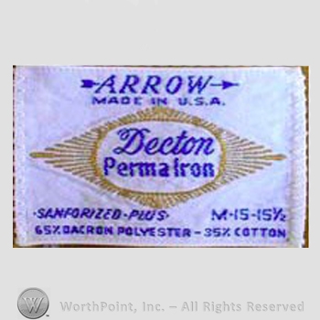 Clothing label : Arrow.