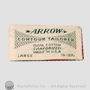 Clothing label : Arrow.