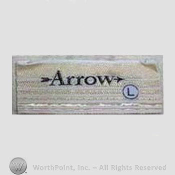 Clothing label : Arrow.