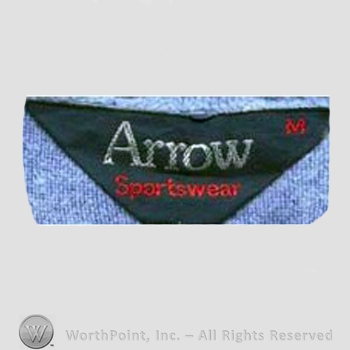 Clothing label : Arrow.
