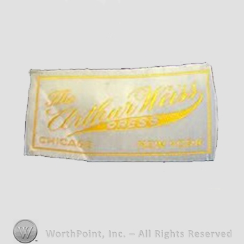 Clothing label : Arthur Weiss.
