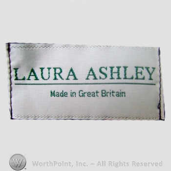 Clothing label : Laura Mountney Ashley.