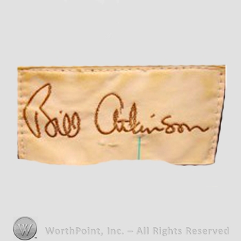 Clothing label : Bill Atkinson.