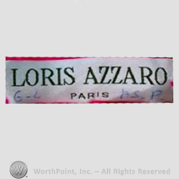 Clothing label : Loris Azzaro.