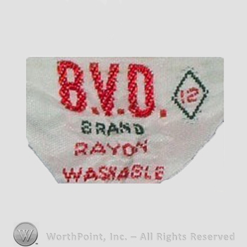 Clothing label : Bradley, Voorhees & Day.