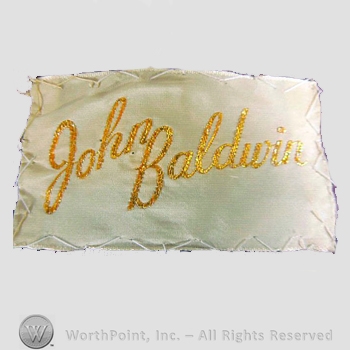 Clothing label : John Baldwin.