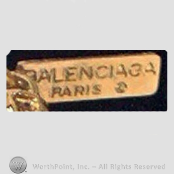 Clothing label : Balenciaga.