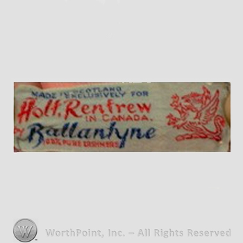 Clothing label : Ballantyne.