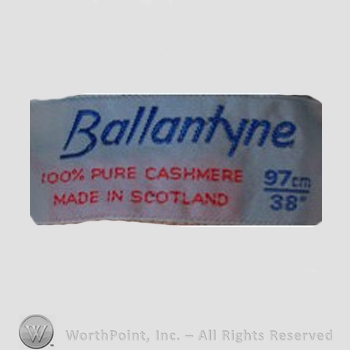 Clothing label : Ballantyne.