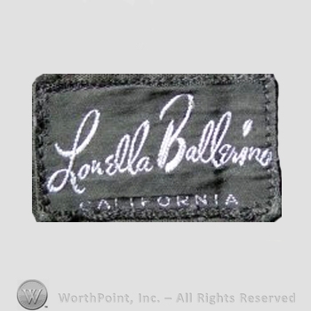 Clothing label : Louella Ballerino.