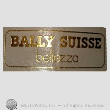 Clothing label : Bally Company .