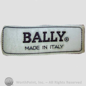 Clothing label : Bally Company .
