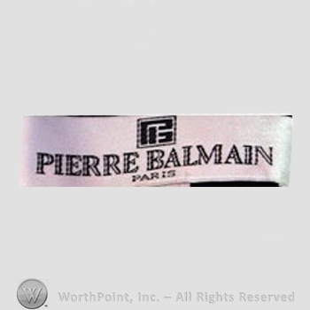 Clothing label : Pierre Balmain.