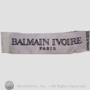 Clothing label : Pierre Balmain.