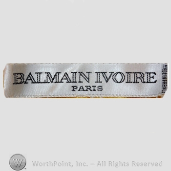 Clothing label : Pierre Balmain.
