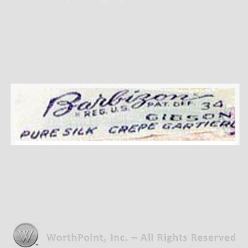 Clothing label : Barbizon.