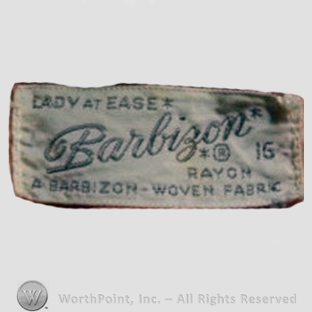 Clothing label : Barbizon.