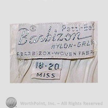 Clothing label : Barbizon.
