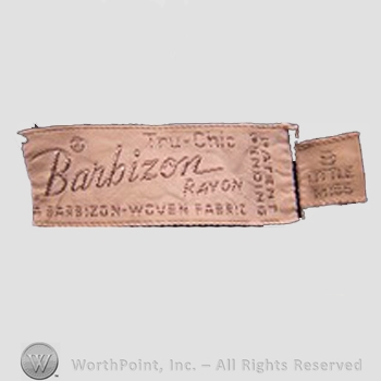Clothing label : Barbizon.