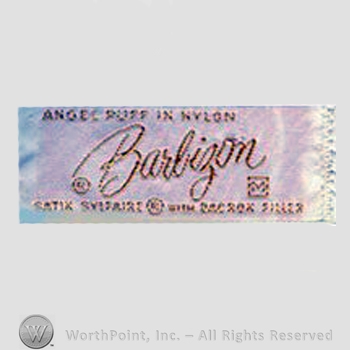 Clothing label : Barbizon.
