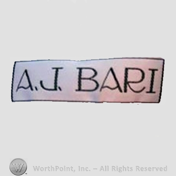 Clothing label : A.J. Bari.