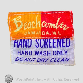 Clothing label : Beachcomber.