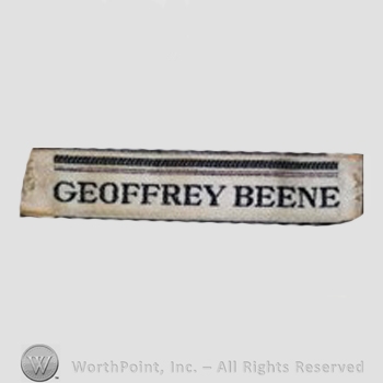 Clothing label : Geoffrey Beene.