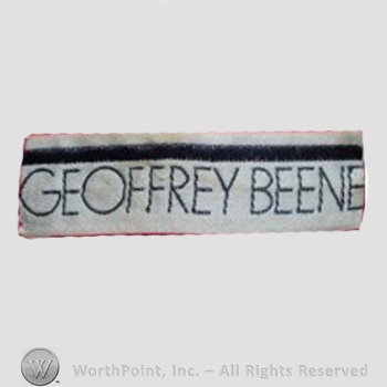 Clothing label : Geoffrey Beene.