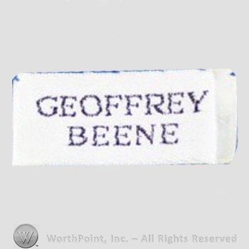 Clothing label : Geoffrey Beene.