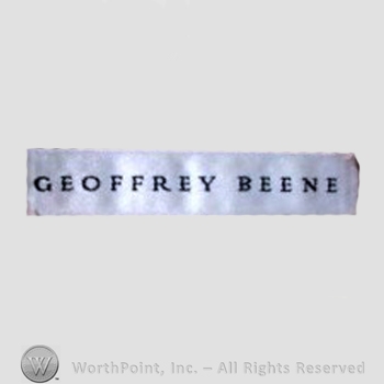 Clothing label : Geoffrey Beene.