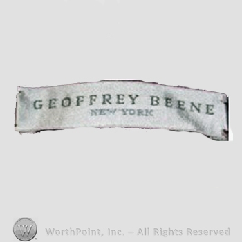 Clothing label : Geoffrey Beene.