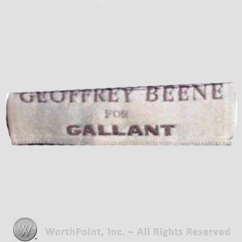 Clothing label : Geoffrey Beene.