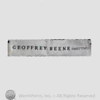 Clothing label : Geoffrey Beene.