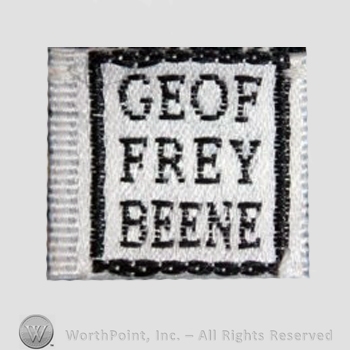 Clothing label : Geoffrey Beene.