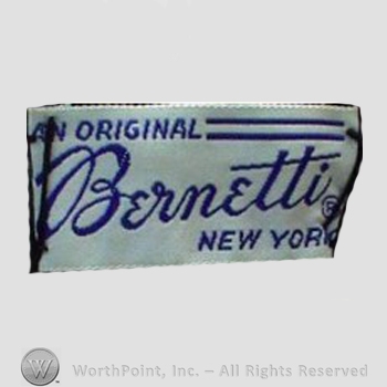 Clothing label : Bernetti.