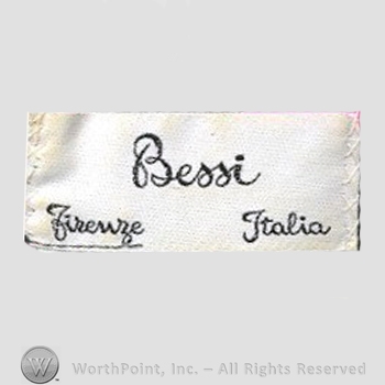 Clothing label : Averardo Bessi .