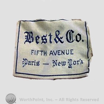 Clothing label : Best & Company.