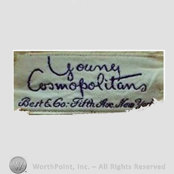 Clothing label : Best & Company.