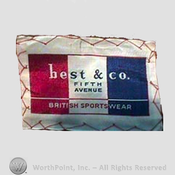 Clothing label : Best & Company.