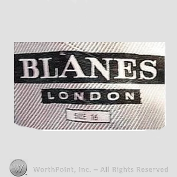 Clothing label : Blanes.
